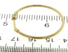 Gabriel & Co 30mm High Polish Hoop Earrings