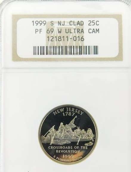 3 Graded U.S. State Quarters