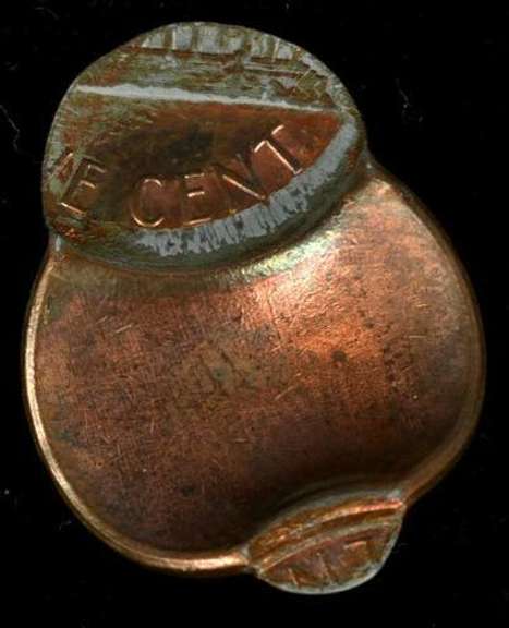 Dramatic Undated Saddle Strike Lincoln Cent Error Cent