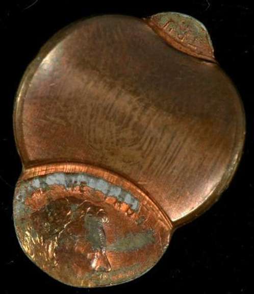 Dramatic Undated Saddle Strike Lincoln Cent Error Cent