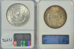 Solid Gem BU 1886 & 1887 Morgan Silver Dollars NGC MS65