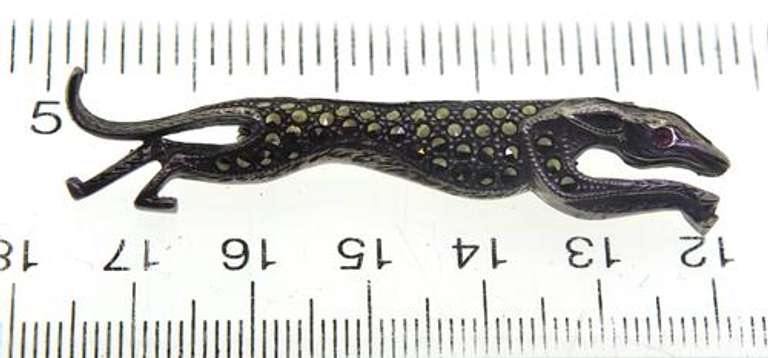 Marcasite Sterling Silver Brooch