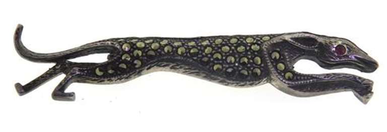 Marcasite Sterling Silver Brooch