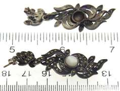 Opal and Marcasite Dangle Earrings