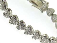 Sterling Silver Heart Shaped Bracelet