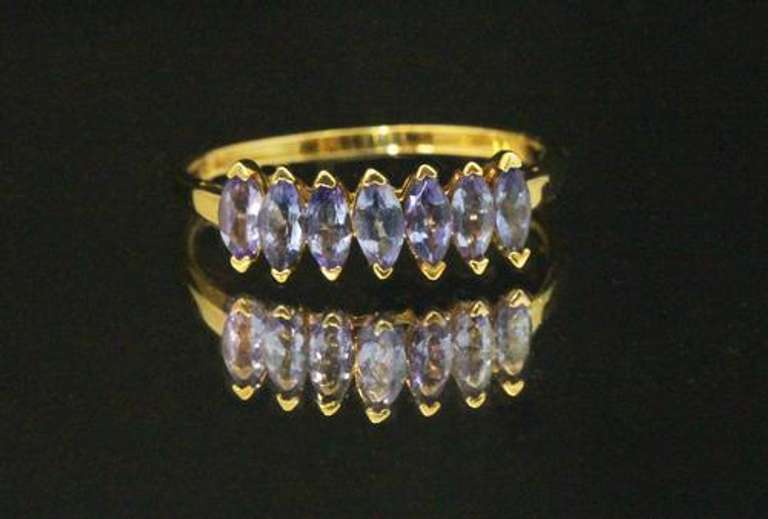 Purple Passion Tanzanite Ring in 10k