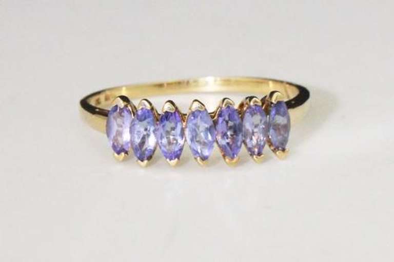 Purple Passion Tanzanite Ring in 10k