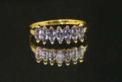 Purple Passion Tanzanite Ring in 10k