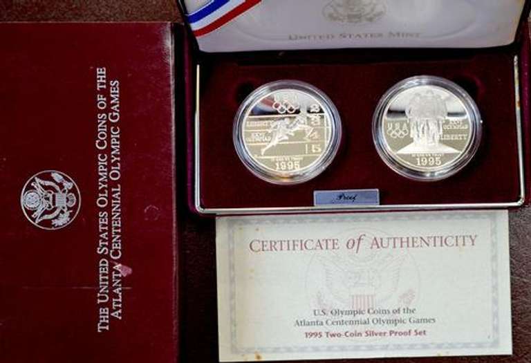 1995 2Coin Proof Cycling & Track $s OGP