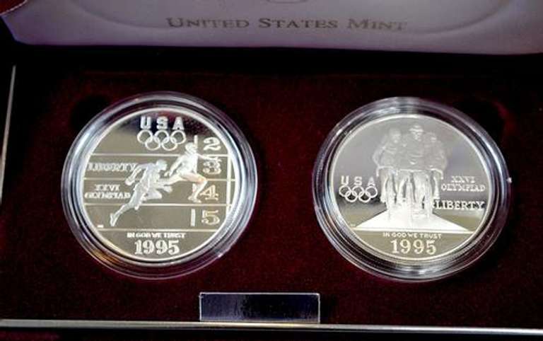 1995 2Coin Proof Cycling & Track $s OGP
