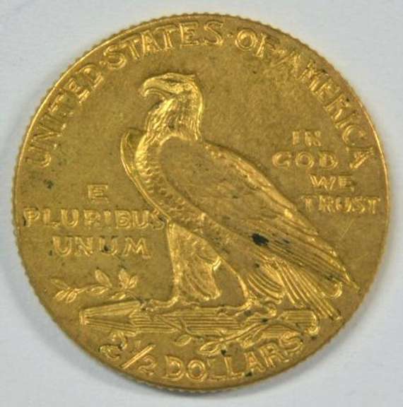 Very pretty 1908 US $2.50 Indian Gold Piece