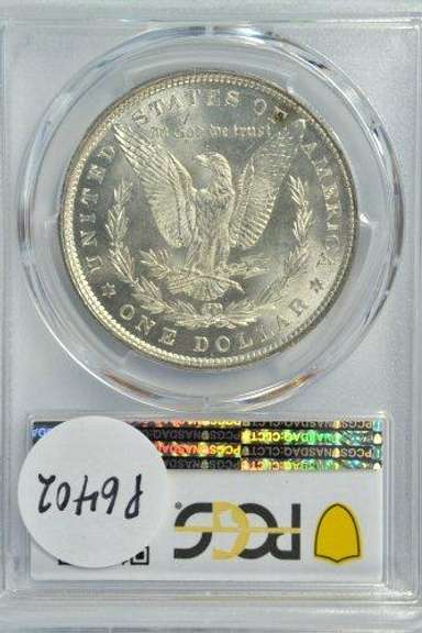 Great Choice BU 1880-P Morgan Silver Dollar. PCGS MS63