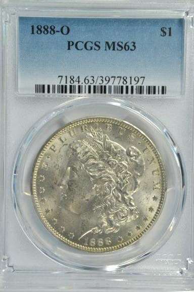 Better Choice BU 1888-O Morgan Silver Dollar. PCGS MS63