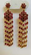 Beautiful 14kt Gold & Ruby Earrings, 30+ Carats!
