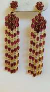 Beautiful 14kt Gold & Ruby Earrings, 30+ Carats!