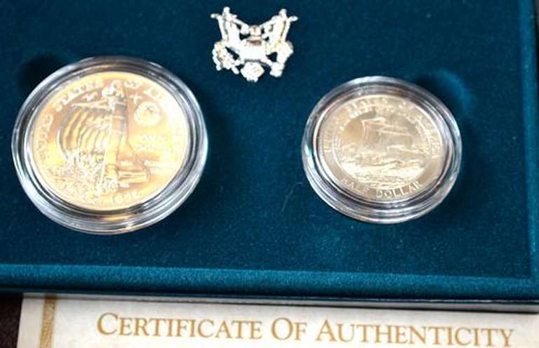 1992 Columbus BU 2 Coin Commems, OGP
