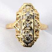 Popular Filigree Ring With Diamonds