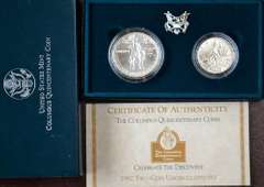 1992 Columbus BU 2 Coin Commems, OGP