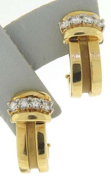 Tiffany & Co Grooved Atlas Huggies Earrings
