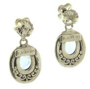 Sterling Silver Blue Topaz Dangle Earrings