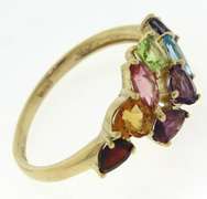 Gorgeous Multi Color Mixed Cut Gemstone Ring