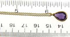 Gorgeous 18kt Pear Amethyst Set Necklace