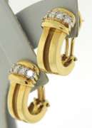 Tiffany & Co Grooved Atlas Huggies Earrings