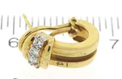 Tiffany & Co Grooved Atlas Huggies Earrings