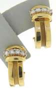Tiffany & Co Grooved Atlas Huggies Earrings