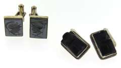Group Lot of 2 Pairs of Cufflinks