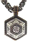 Ornate - Statement Piece - Stephen Dweck Copper & Silver Flower Necklace