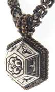 Ornate - Statement Piece - Stephen Dweck Copper & Silver Flower Necklace