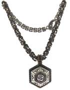 Ornate - Statement Piece - Stephen Dweck Copper & Silver Flower Necklace
