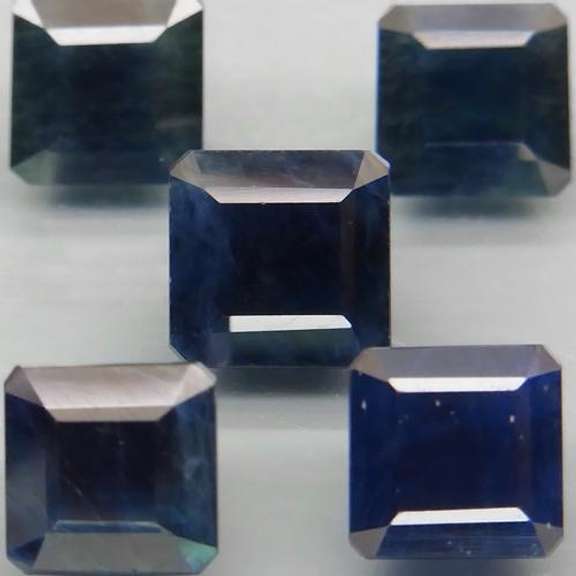 Heated only! 9.71ct princess cut Sapphire set