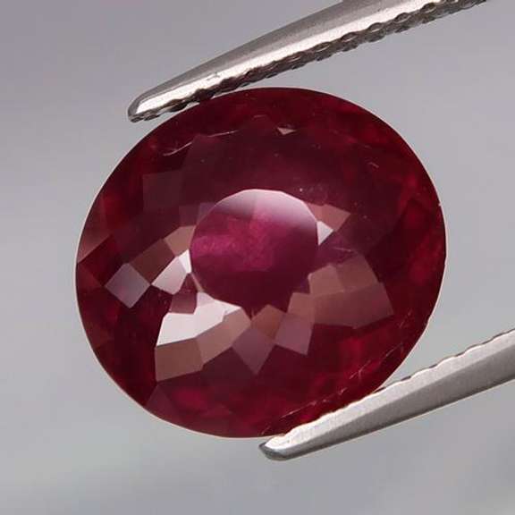 Fantastic 6.37ct violet red untreated Garnet