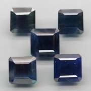 Heated only! 9.71ct princess cut Sapphire set