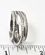 Intriguing 18K and Diamond 5-Part Ring