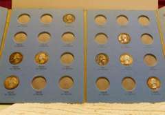 2 books Washington Qtrs partial set, 15 Silver & 17 clad
