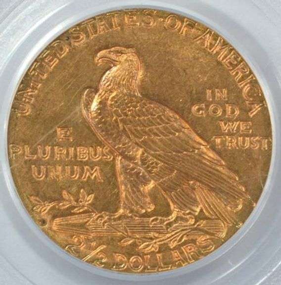 Super choice BU 1925-D US $2.50 Indian Gold. PCGS MS63