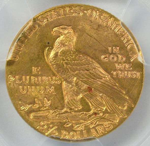 Super choice BU 1928 US $2.50 Indian Gold. PCGS MS63