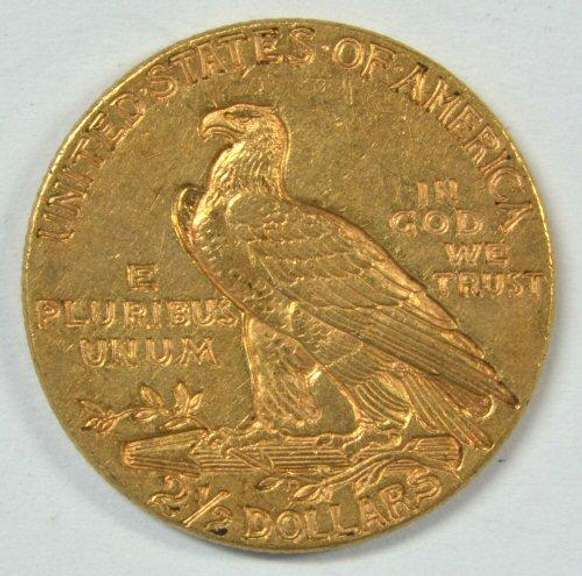 Sharp 1928 US $2.50 Indian Gold Piece. Attractive.
