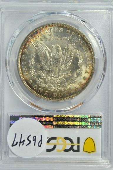Near Gem BU 1884-O Morgan Silver Dollar. PCGS MS64