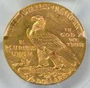 Super choice BU 1928 US $2.50 Indian Gold. PCGS MS63