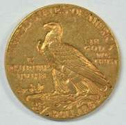 Sharp 1928 US $2.50 Indian Gold Piece. Attractive.