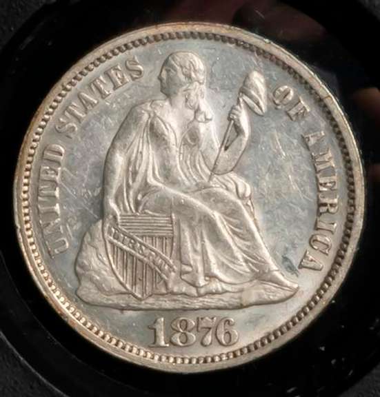 1876 Seated Dime Uncirculated