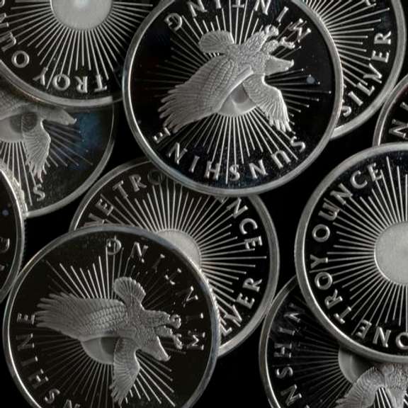 10 Sunshine Mines .999 Round 1 Troy Ounce Silver Rounds