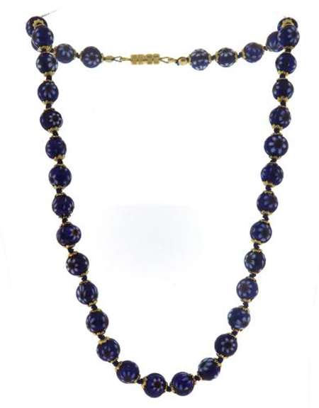 Cloisenne Bead Necklace