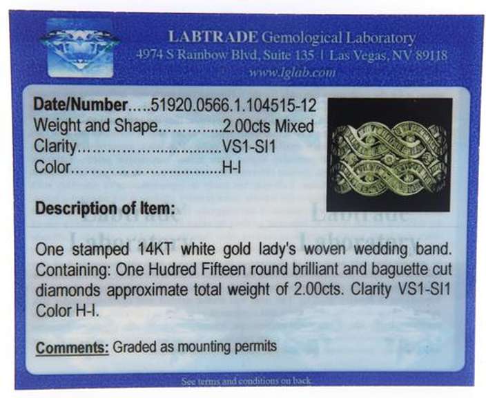 Dazzling RBC & Bag Cut Diamond Woven Wedding Band