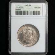 1920 Maine Commemerotive Half MS 64 ANACS Holder