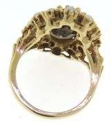 Vintage Smokey Quartz and Pearl Ring